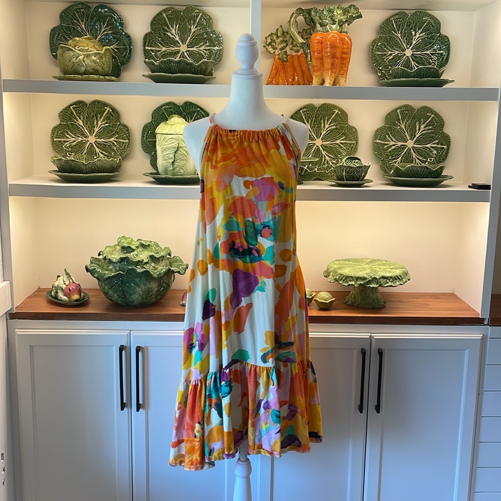 Anthropologie Daily Practice Halter Dress Size M